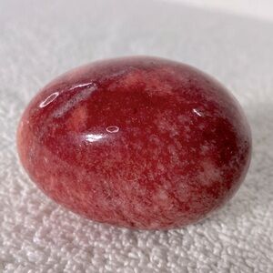 Vintage Polished Red Stone Egg